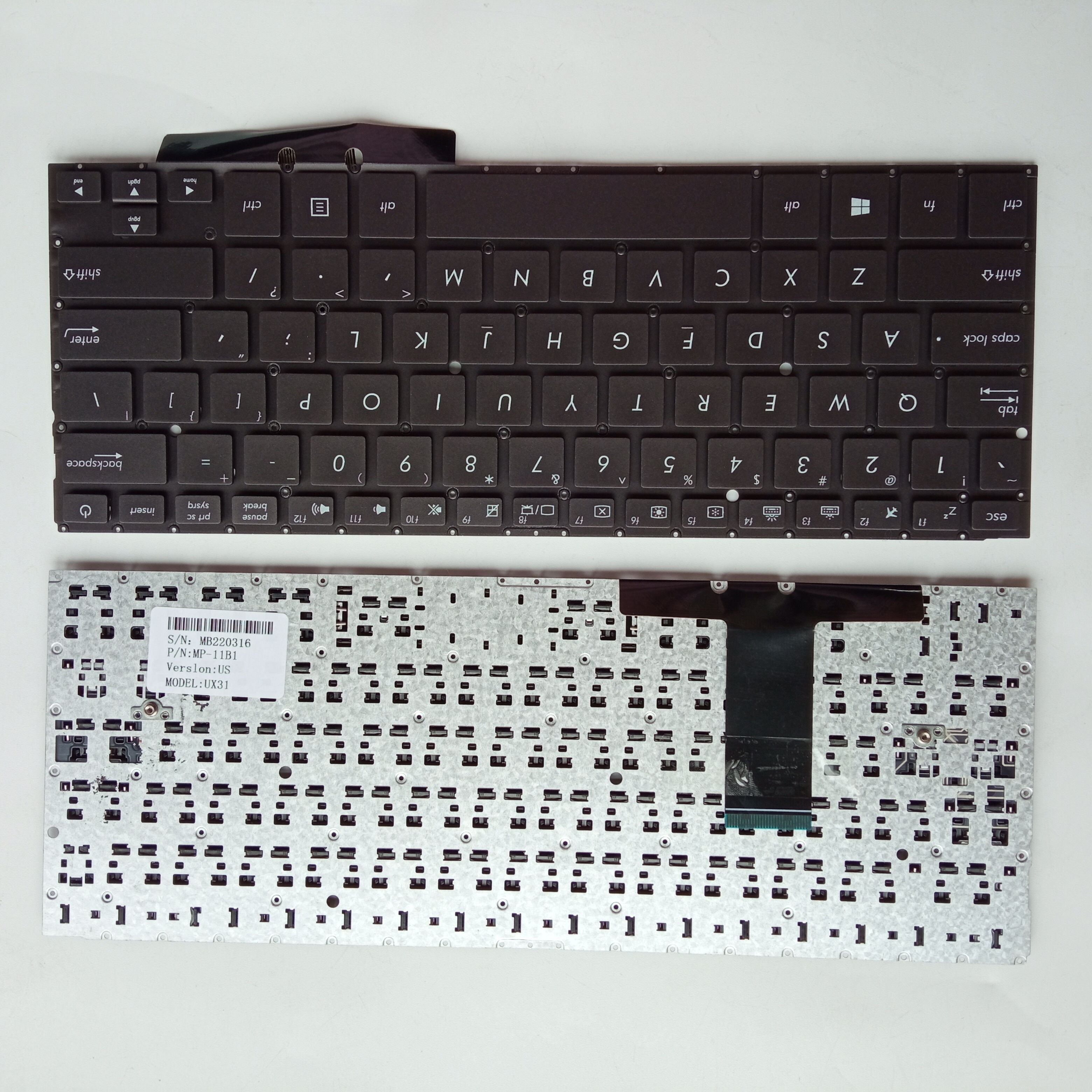 Picture of New Replacement Laptop Keyboard For ASUS UX31 Brown (OEM) US Layout